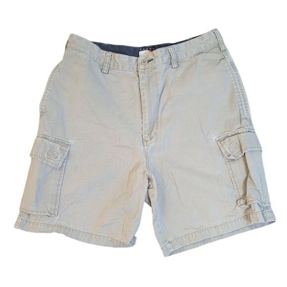 VTG 90s/Y2K Tommy Hilfiger Mens Sz 31 Khaki Beige Cargo Shorts - Picture 1 of 5